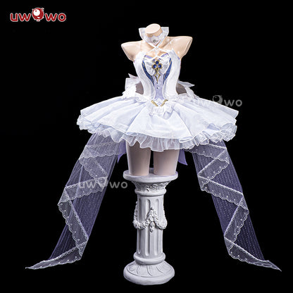 JUL PRESALE Uwowo Genshin Impact Columbina Ballet Fanart White Swan Cosplay Costume