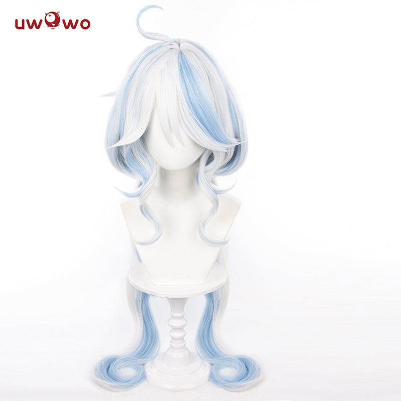 【Pre-sale】Uwowo Genshin Impact Furina Focalors Cospaly Wig Light Blue And Silver Hair Two Styles - Uwowo Cosplay
