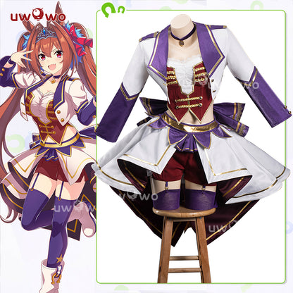 Uwowo Umamusume: Pretty Derby Daiwa Scarlet Starting Future Stage Outfit Cosplay Costume S-3XL