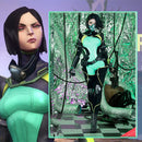 S-3XL Uwowo Valorant Viper Plugsuit Bodysuit Cosplay Costume