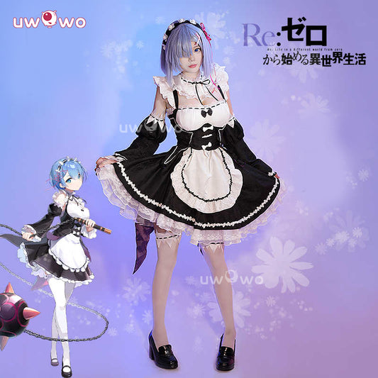 Uwowo Collab Series:Re: Zero Lost in Memories Rem Maid Cosplay Costume