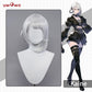 【Pre-sale】Uwowo Nier: Automata Kaine Kainé Reincarnation Divergent Warrior Cosplay Wig Middle Silver Hair