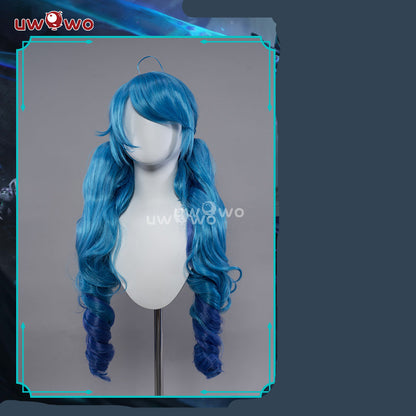 Uwowo Game Cosplay Wig The Hallowed Seamstress Long Blue Hair