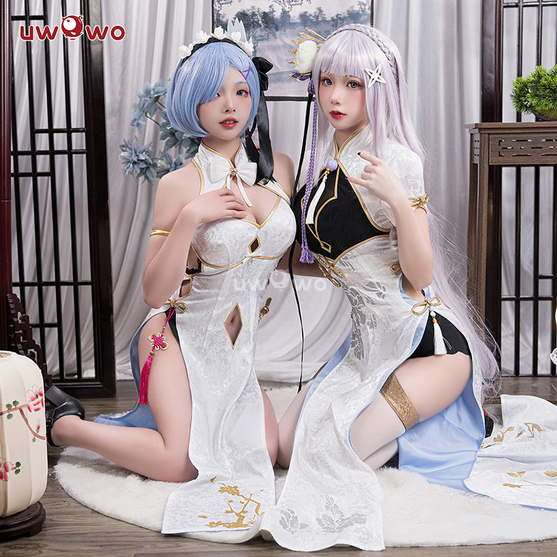 【In Stock】Uwowo Re:Zero Rem: Graceful Beauty Figure Ver. Chinese Dress Cosplay Costume