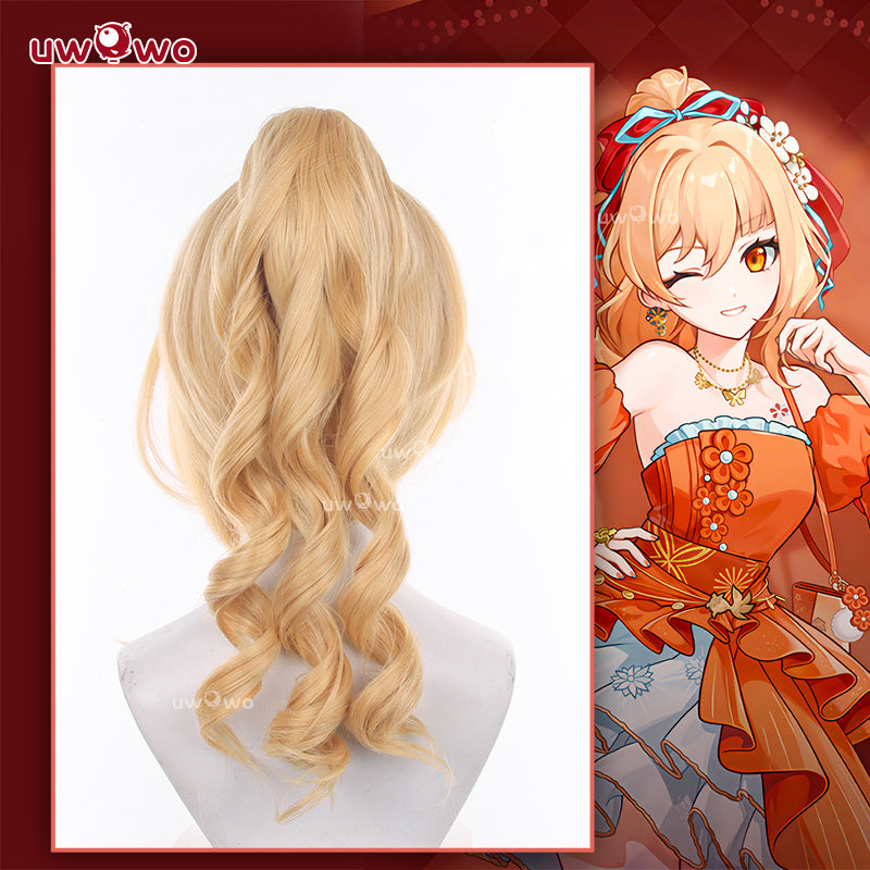 Uwowo Genshin Impact Yoimiya Resplendent Feast Gown Cosplay Wig