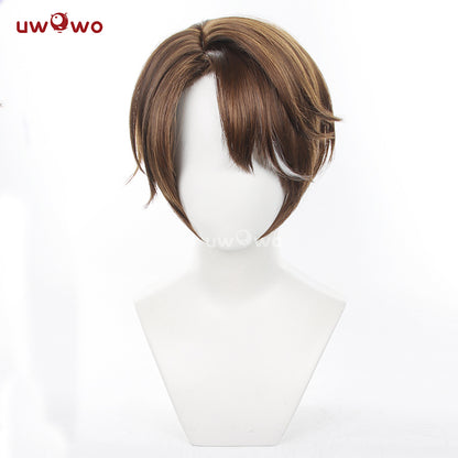 Uwowo Honkai: Star Rail Welt Cosplay Wig Short Brown Hair