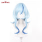 Uwowo Game Wuthering Waves WuWa Shorekeeper Cosplay Wig Long Blue Hair