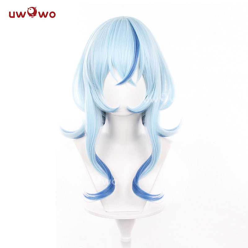 Uwowo Game Wuthering Waves WuWa Shorekeeper Cosplay Wig Long Blue Hair