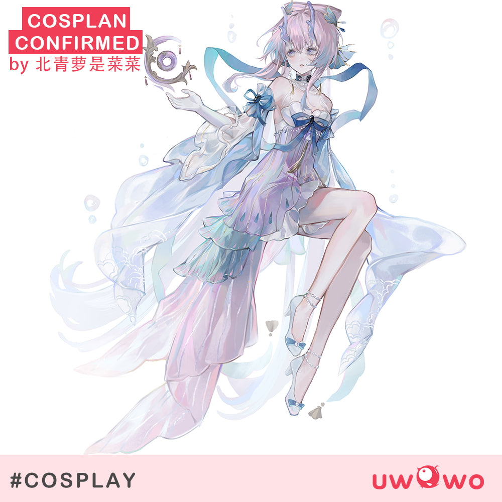 【Confirmed】 Uwowo Genshin Impact Fanart Kokomi Dragon Princess Cosplay Costume