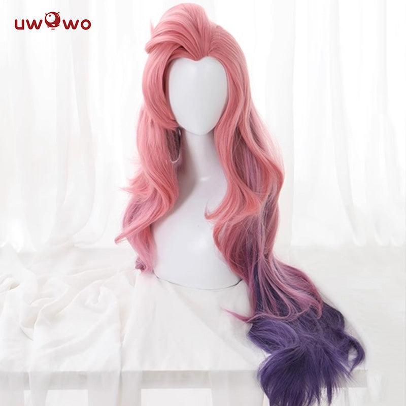 【Pre-sale】Uwowo Game LOL League of Legends Singer Seraphine Cosplay Wig Pink Long Hair