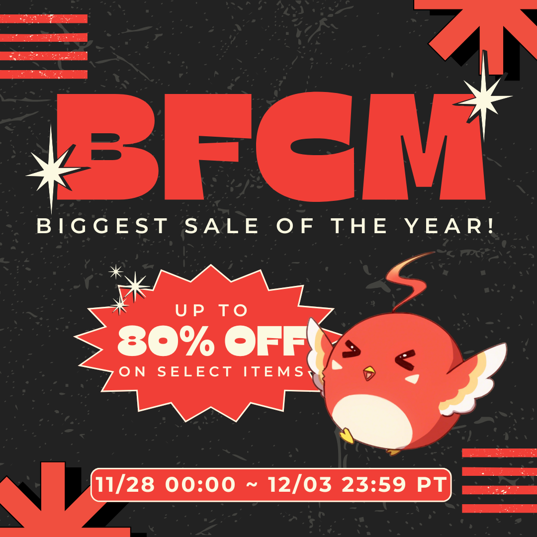 【Event Details】Uwowo Black Friday Cyber Monday Sale BFCM 11/28 00:00 ~ 12/03 23:59 PT