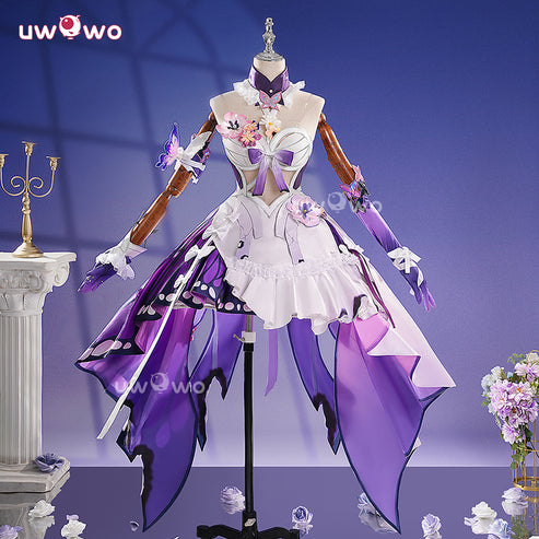 Game Honkai: Star Rail Castorice Cosplay Costume Purple Dress