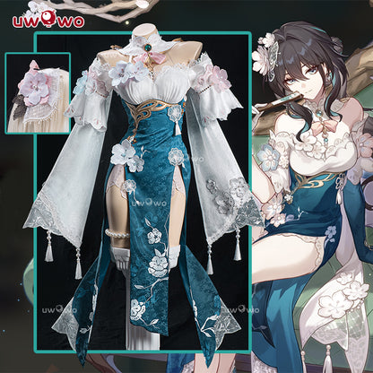 APR PRESALE Uwowo Honkai Star Rail Ruan Mei RuanMei Plumblossom Letter Qipao New Skin Cosplay Costume