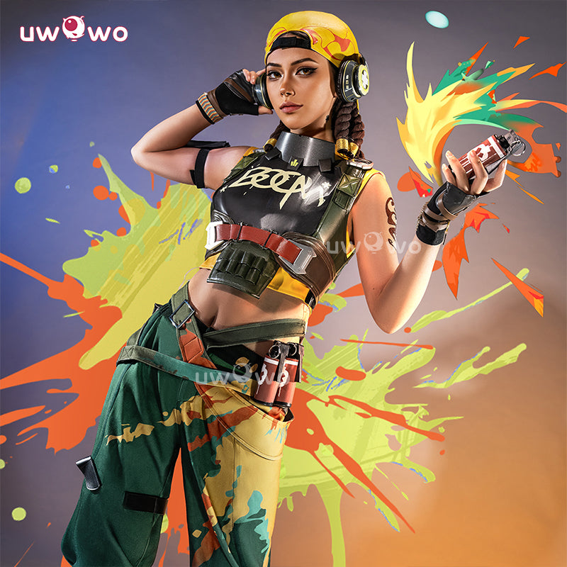 Uwowo Collab Series: Game Valorant Raze Cosplay Costume S-XL