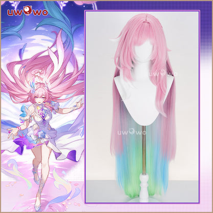 Uwowo Honkai Star Rail HSR Cyrene Cosplay Wig Long Pink Hair