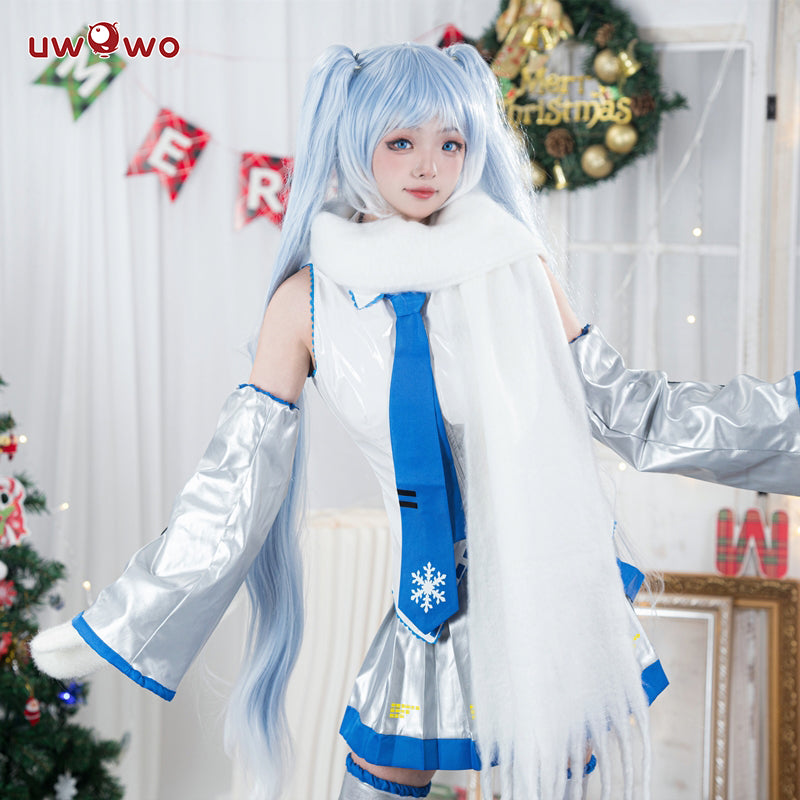 【In Stock】Uwowo Vocaloid Hatsune Miku Snow Miku Project Sekai Cosplay Costume