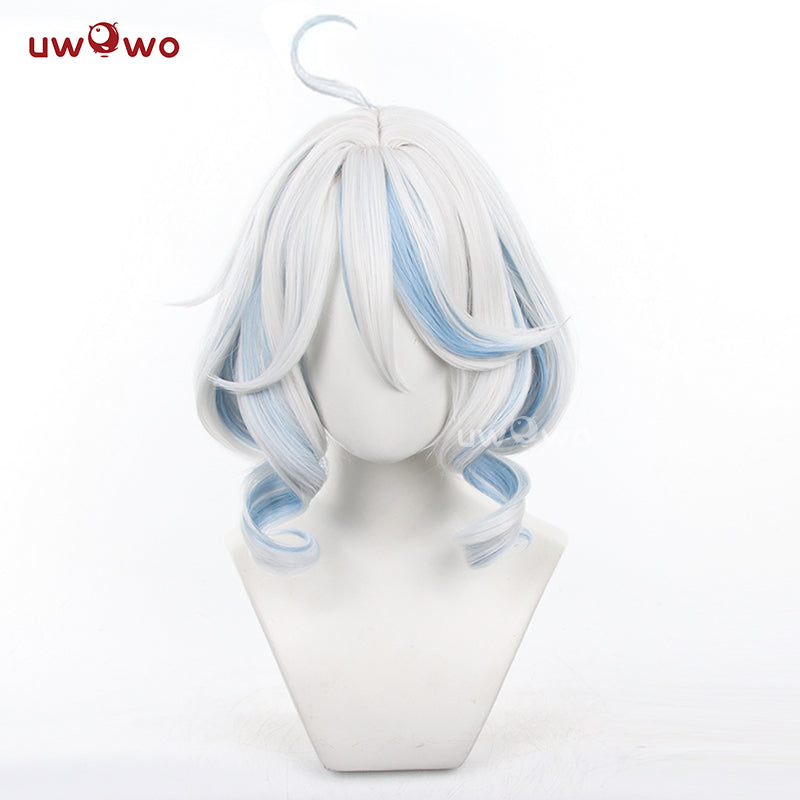 【Pre-sale】Uwowo Genshin Impact Furina Focalors Cospaly Wig Light Blue And Silver Hair Two Styles - Uwowo Cosplay