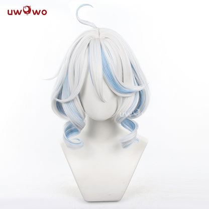 【Pre-sale】Uwowo Genshin Impact Furina Focalors Cospaly Wig Light Blue And Silver Hair Two Styles - Uwowo Cosplay