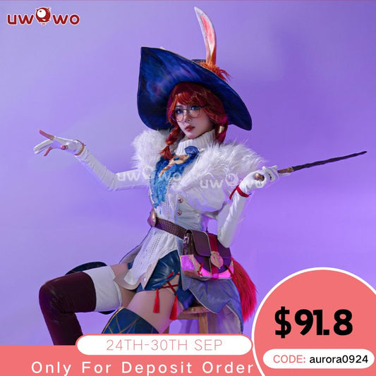 【Pre-sale】Uwowo League of Legends/LOL: Aurora Witch Bunny Champion Cosplay Costume