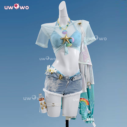 Uwowo Collab Series: Deluxe Lynae Peppermint Swimsuit Wuthering Waves WUWA Cosplay Costume S-XL