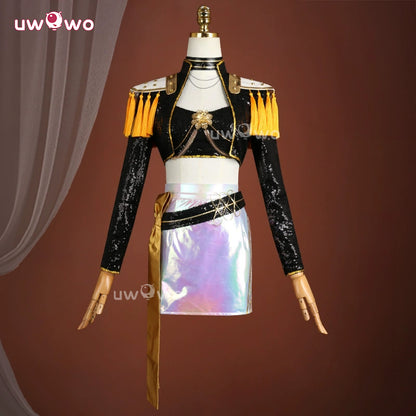 Uwowo Collab Series: Mira GOLDEN Performance Black Suit Cosplay Costume XS-3XL