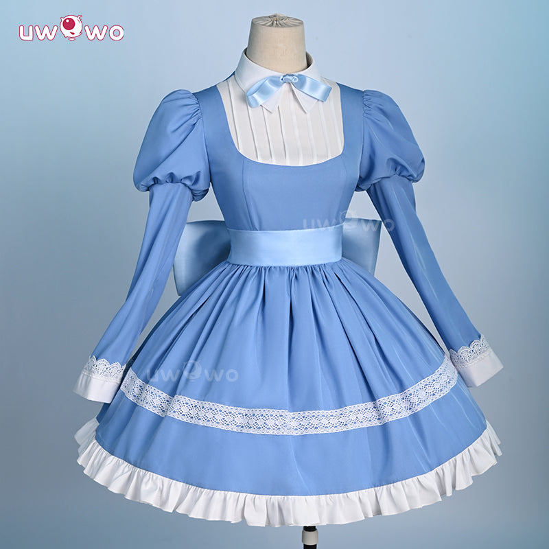 Uwowo Collab Series: Panty & Stocking with Garterbelt Stocking Angel Blue Lolita Cosplay Costume XS-2XL