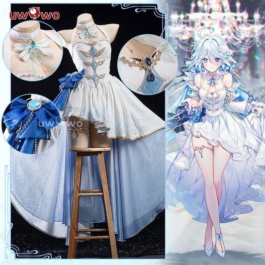 【Pre-sale】 Uwowo Genshin Impact Fanart Focalors Gown Dress Cosplay Costume