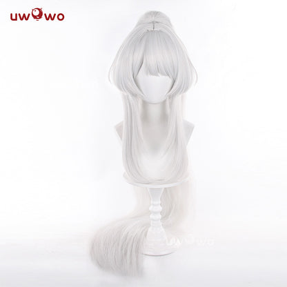 Uwowo Game Wuthering Waves WuWa Hiyuki Cosplay Long Silver Wig