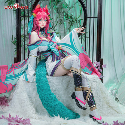 S-3XL Uwowo LOL Spirit Blossom ASU The Nine-Tailed Fox Halloween Cosplay Costume