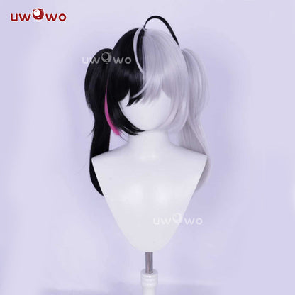 Uwowo Game NTE Neverness to Everness Lacrimosa Cosplay Wig Long Black And Silver Color
