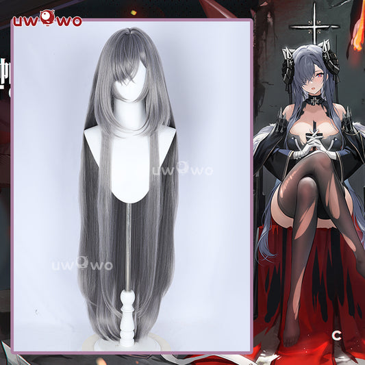 Uwowo Azur Lane  August von Parseval Wig Long Grey Hair