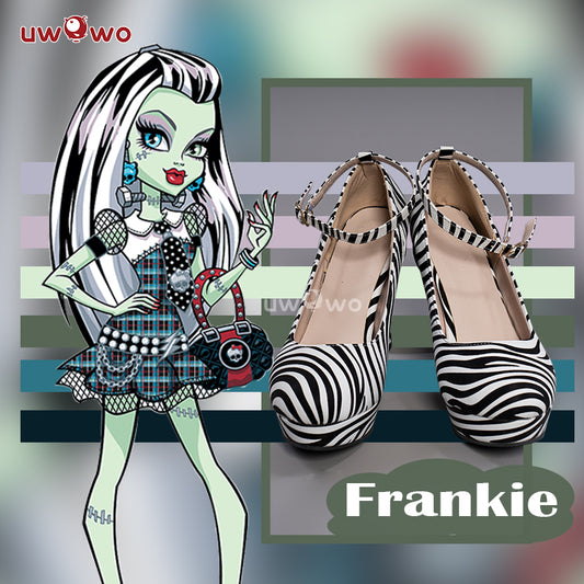 Uwowo Monster High Coplay Shoes Frankie Cosplay Costume High Heel Shoes
