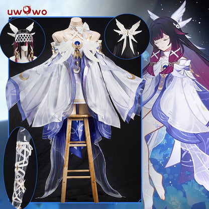 INSTOCK Uwowo Genshin Impact Columbina 'Damselette' Snezhnaya Cosplay Costume S-3XL