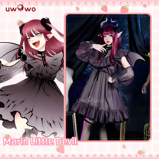 [Last Batch] Uwowo Anime/Manga My Dress-Up Darling Rizu Kyun Marin Kitagawa  Little Devil Wings Dress Cosplay Costume