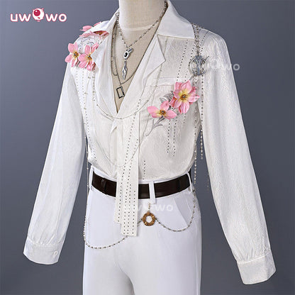 Uwowo Collab Series: Love and Deepspace Caleb Floating Floraletter Spring Flowers Cosplay Costume M-3XL