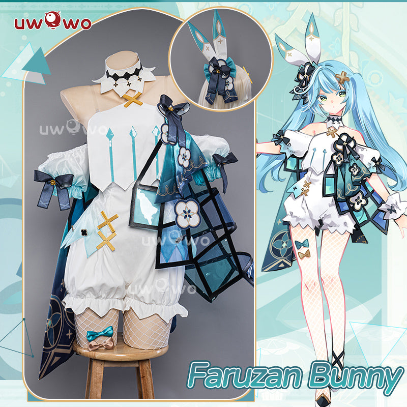 【Pre-sale】Exclusive Uwowo Genshin Impact Fanart Faruzan Cute Bunny Suit Cosplay Costume