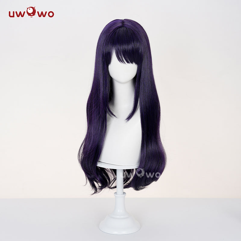Uwowo Anime My Dress-Up Darling S2 Marin Kitagawa Black Bunny Suit Cosplay Wig Long Purple Hair
