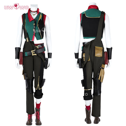 Uwowo Collab Series: LOL Arcane2 Powder/Jinx Buns Hair Alternative Universe AU Cosplay Costume XS-XXXL