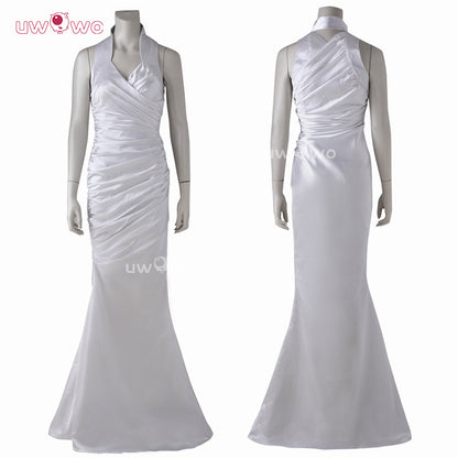 Uwowo Collab Series Final Fantasy 15 Lunafreya Nox Fleuret Luna White Dress Cosplay Costume