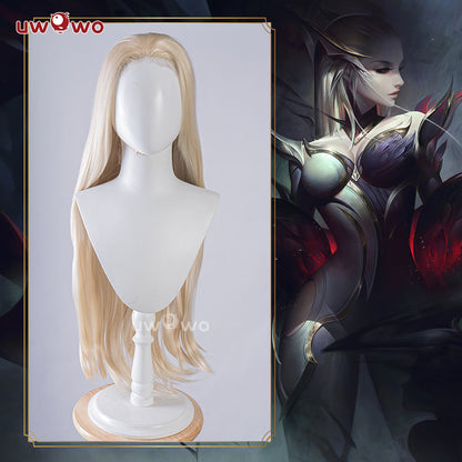 Uwowo League of Legends/LOL: Coven Evelynn Cosplay Wig Long Yellow Hair