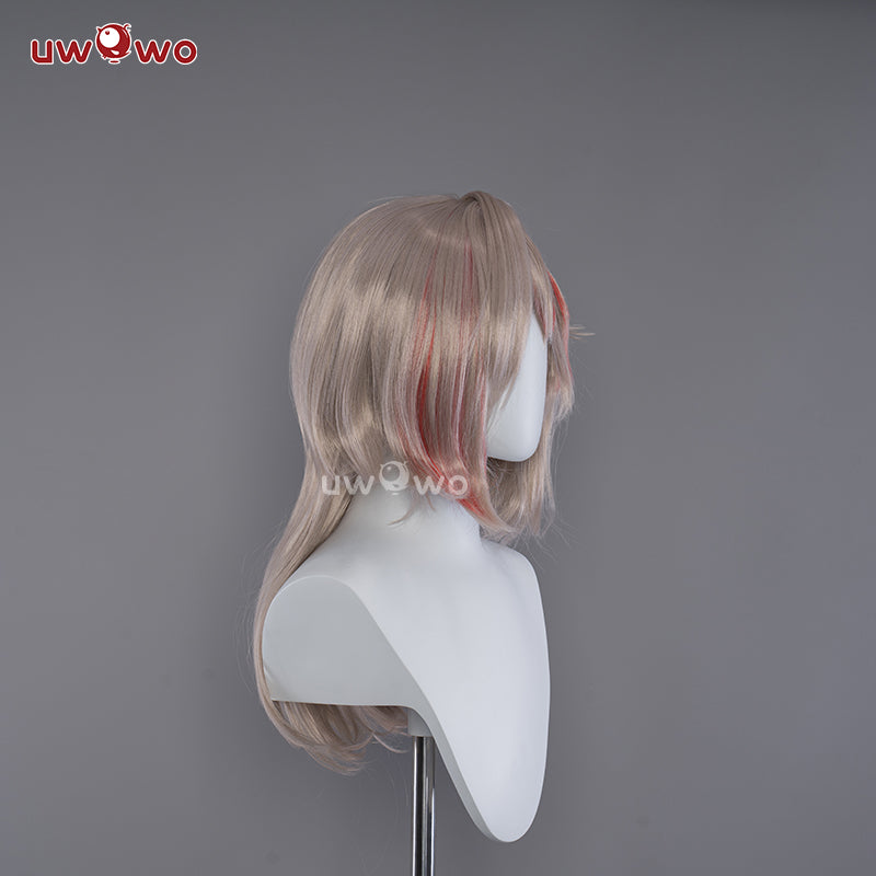 Uwowo Genshin Impact Fanart Eula Alter Pyro Cosplay Wig Middle Brown H ...