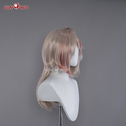 Uwowo Genshin Impact Fanart Eula Alter Pyro Cosplay Wig Middle Brown Hair