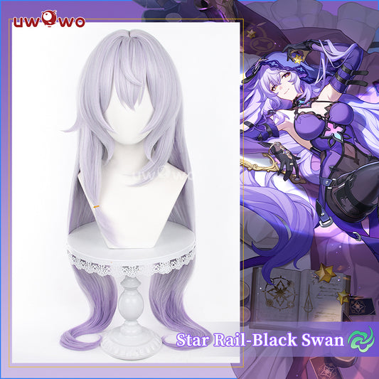 【Pre-sale】Uwowo Honkai Star Rail Black Swan Cosplay Wig Long Purple Hair