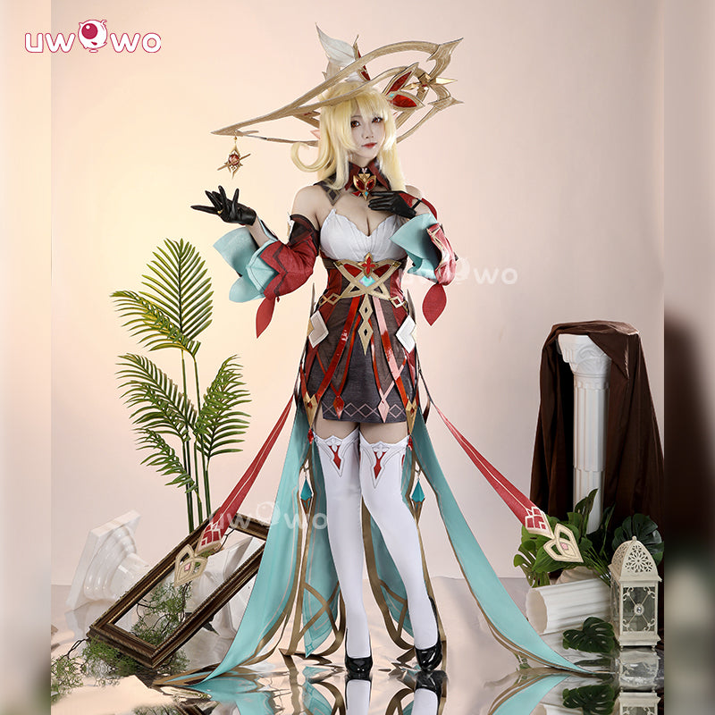 Uwowo Collab Series: Genshin Impact Alice Hexenzirkel Witch Klee's Mother Cosplay Costume XS-2XL