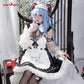 [Last Batch]【In Stock】Uwowo Genshin Impact Fanart Ganyu Cocogoat Milk Maid Cosplay Costume