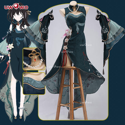 INSTOCK Uwowo Game Honkai Star Rail Fanart Ruan Mei Ruanmei Qipao Ver. Cosplay Costume