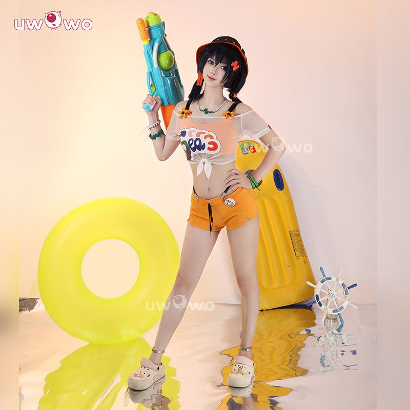 Uwowo Collab Series: Game Zenless Zone Zero/ZZZ Belle Swimsuit Summer Skies Cosplay Costume XS-2XL