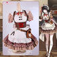 Uwowo Collab Series: Game Wuthering Waves WuWa Chisa Cafe Maid Cosplay Costume XS-3XL