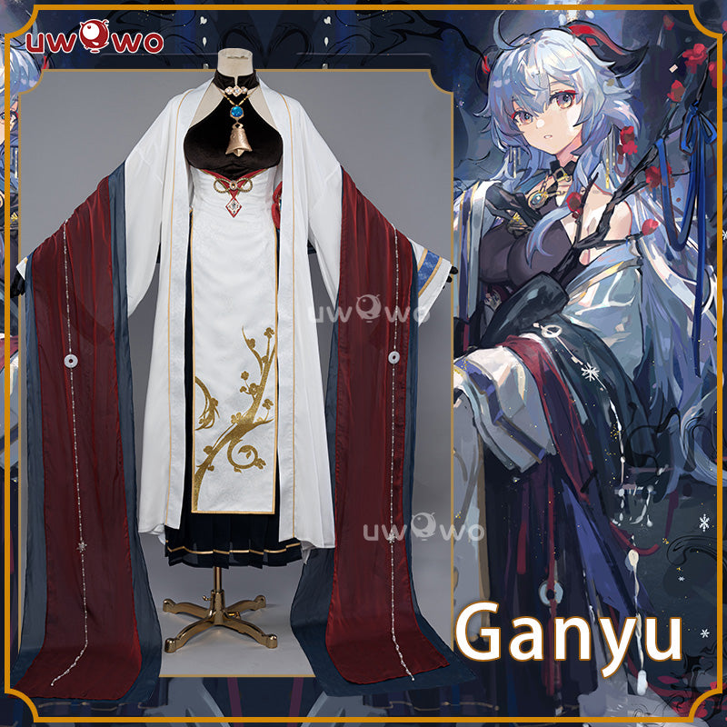 Uwowo Genshin Impact Fanart Ganyu Chinese Style Hanfu Traditional Clothing Liyue Cosplay Costume