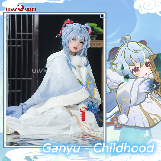 【Pre-sale】Uwowo Genshin Impact Ganyu Child Ver. Cloak Coat Cosplay Costume